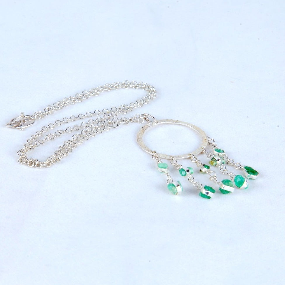 Baran Emerald Pendant- Veezha