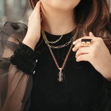 Load image into Gallery viewer, Layared Necklace with Black Tourmaline