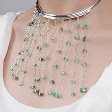 Load image into Gallery viewer, Baran Emerald Necklace-Veezha
