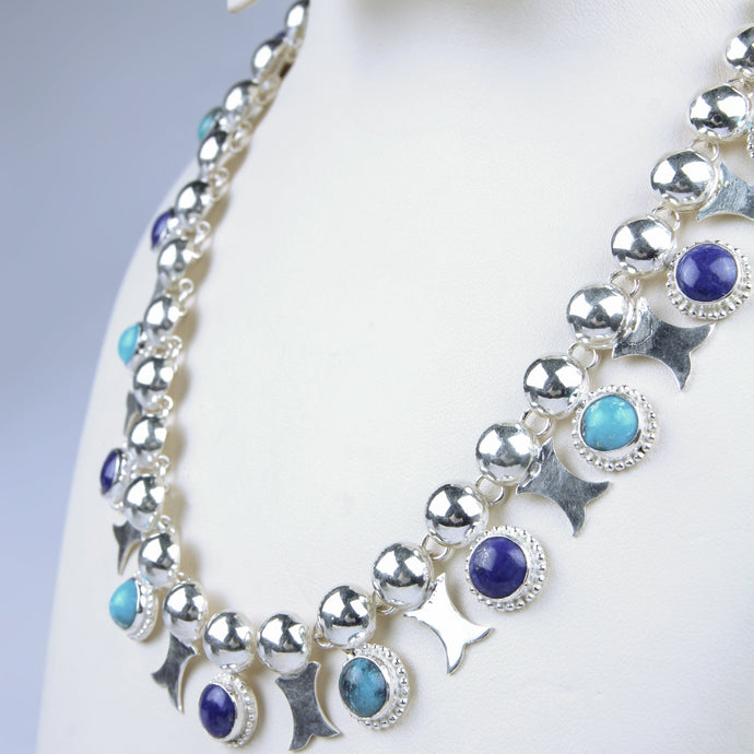 Bactrian Necklace in Silver-Veezha