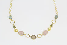Load image into Gallery viewer, Ara Long Necklace with Natural Gemstones