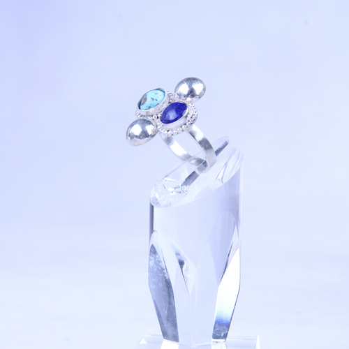 Bactrian ringe in Silver-Veezha