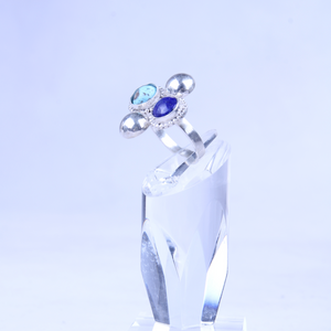 Bactrian ringe in Silver-Veezha