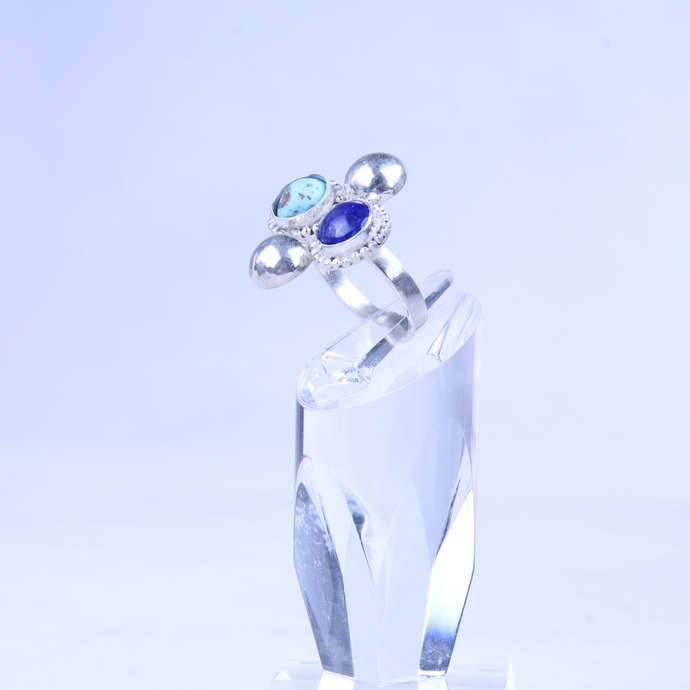 Bactrian ringe in Silver-Veezha